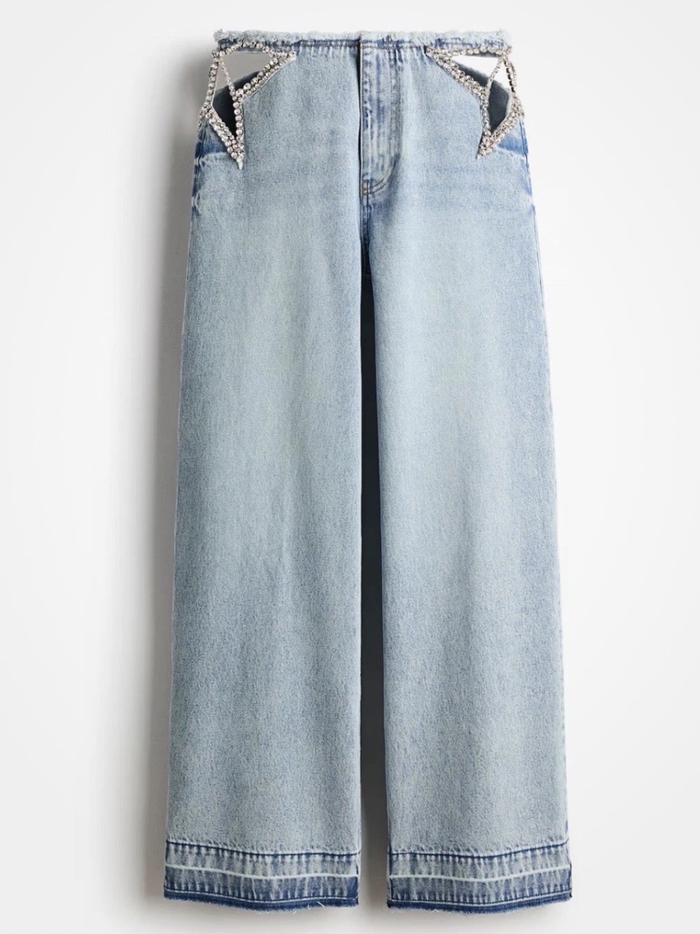 H&M Stella McCartney CRYSTAL-STAR STRAIGHT-LEG JEANS